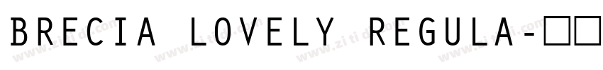 BRECIA LOVELY REGULA字体转换